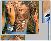 Bodypainting. Making of ... Indianer. Körperbemalung. Bodypainting Evelina Iacubino