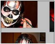 Facepainting. Making of ... Skelett Halloween Facepainting. Körperbemalung. Facepainting Evelina Iacubino