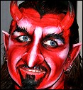 Teufel Maske Halloween Facepainting Evelina Iacubino