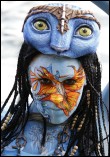 Facepainting. World Bodypainting Festival 2010. Avatar. 6. Platz Thema 'Sub Cultures'. Facepainting Evelina Iacubino