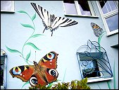 Fassade Schmetterlinge Fassadenmalerei Evelina Iacubino